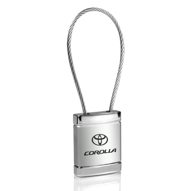 Toyota Corolla Chrome Cable Key Chain 